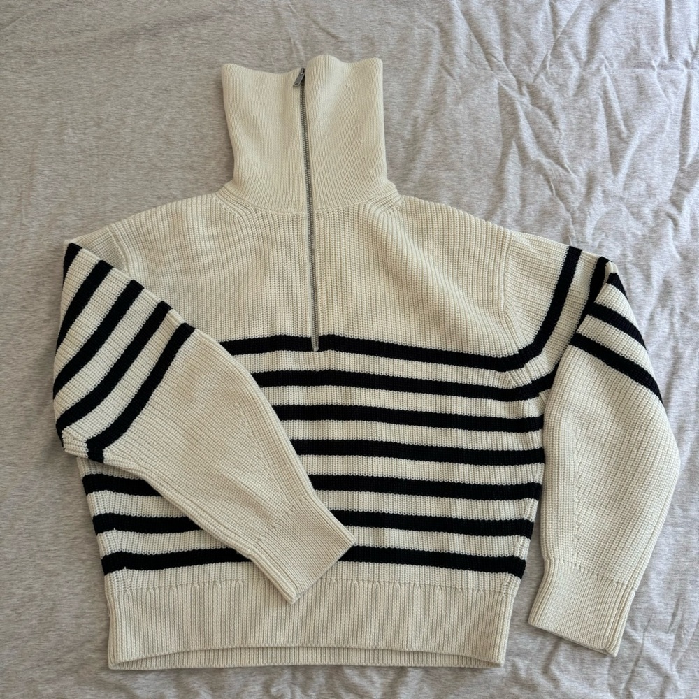 COS half zip sweater - S